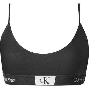 Calvin Klein BH CK96 Unlined Bralette Svart bomull Medium Dame