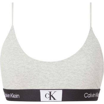 Calvin Klein BH CK96 Unlined Bralette Lysgrå bomull X-Large Dame