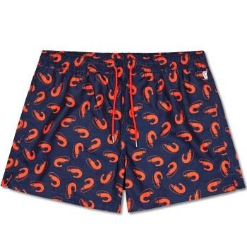 Happy socks Badebukser Shrimpy Swim Shorts Marine mønster polyester Sm...