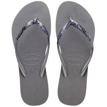 Havaianas Slim Glitter II Grå Str 37/38 Dame