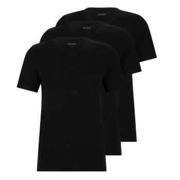 BOSS 3P V-Neck Classic T-shirt Svart bomull X-Large Herre