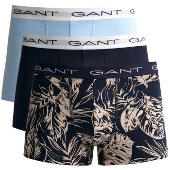 Gant 3P Tropical Leaves Printed Trunks Marine bomull XX-Large Herre