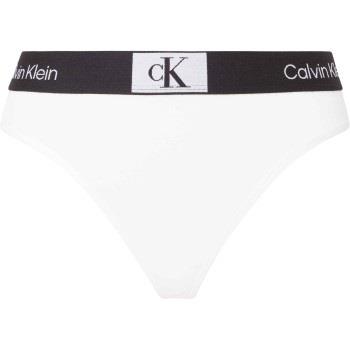 Calvin Klein Truser CK96 Cotton Thong Hvit bomull Large Dame