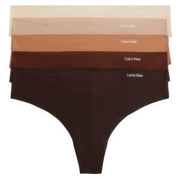 Calvin Klein Truser 5P Invisible Thongs Mixed Small Dame
