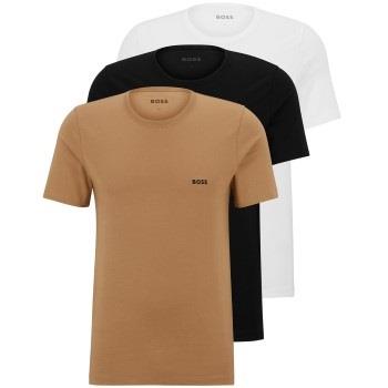 BOSS 3P Classic Cotton Solid T-Shirt Mixed bomull Medium Herre