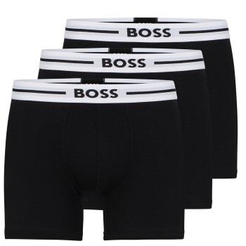 BOSS 3P Solid Cotton Bold Boxer Svart bomull Small Herre