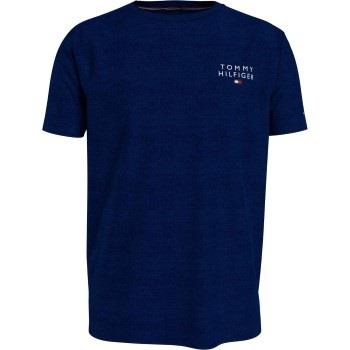 Tommy Hilfiger Cotton Tee Logo T-shirt Marine bomull Medium Herre