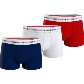 Tommy Hilfiger 3P Signature Essential Cotton Trunk Rød/Blå  bomull XX-...