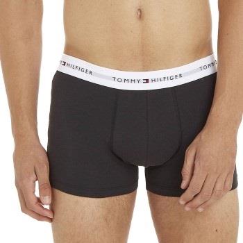 Tommy Hilfiger 3P Signature Essential Cotton Trunk Svart/Hvit bomull L...