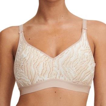Chantelle BH C Magnifique Wirefree Support Bra Sand E 80 Dame