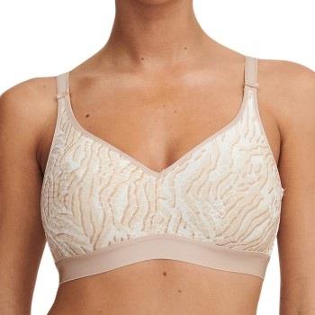 Chantelle BH C Magnifique Wirefree Support Bra Sand E 85 Dame