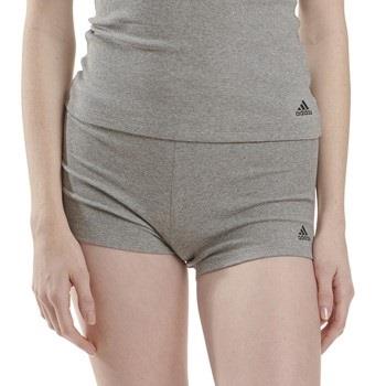 adidas Truser Active Flex Ribbed Boxer Shorts Grå bomull Medium Dame