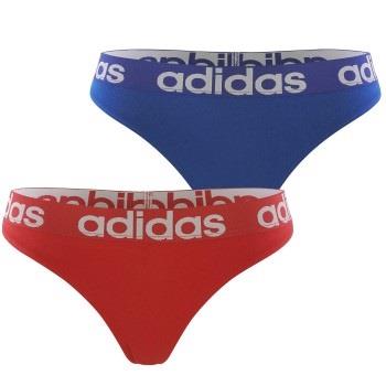 adidas Truser 2P Underwear Brazilian Thong Blå/Rød bomull Small Dame