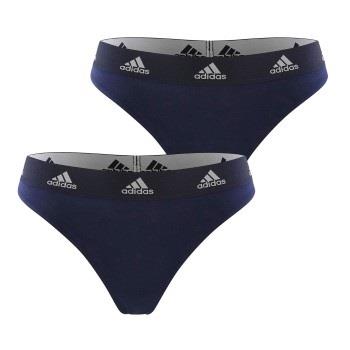 adidas Truser 2P Underwear Brazilian Thong Marine bomull Small Dame