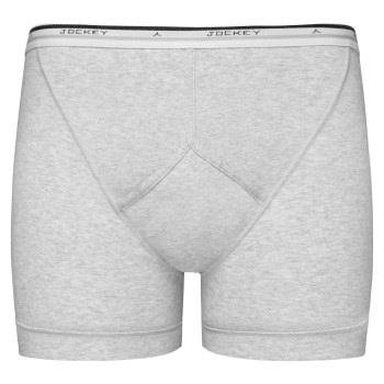 Jockey Cotton Midway Brief Grå bomull Small Herre