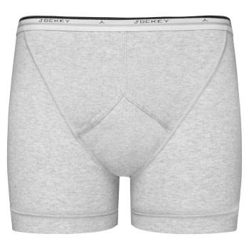 Jockey Cotton Midway Brief Grå bomull Large Herre