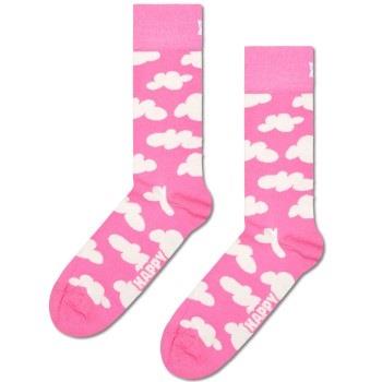 Happy Sock Cloudy Pink Sock Strømper Rosa Mønster bomull Str 36/40
