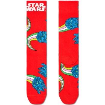 Happy socks Strømper Star Wars Millennium Falcon Sock Rød bomull Str 4...