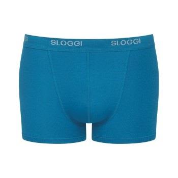 Sloggi For Men Basic Shorts Blå bomull Medium Herre