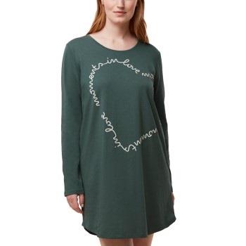 Triumph Long Sleeve Nightdress NDK 03 Mørkgrørnn  38 Dame