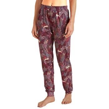 Calida Favourites Butterfly Sleep Pants Rød Mønster  bomull Small Dame