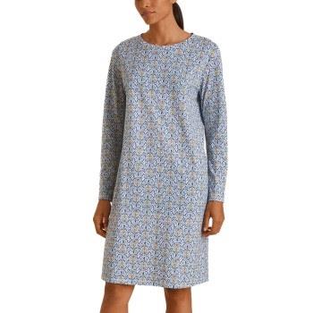 Calida Nights Long Arm Sleepshirt Lysblå bomull Medium Dame