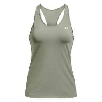 Under Armour HeatGear Racer Tank Lysegrønn polyester Large Dame