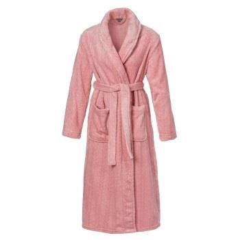 Trofe Braid Fleece Robe Rosa polyester Large Dame