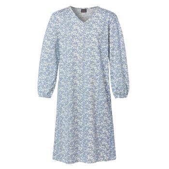 Trofe Pretty Long Sleeve Dress Blå Mønster bomull Medium Dame