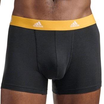 adidas 3P Active Flex Cotton Trunk Svart/Oransje bomull Small Herre