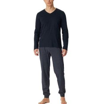Schiesser Casual Essentials Long Sleeve Pyjamas After Dark bomull 54 H...