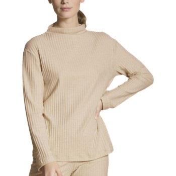 Calida Home Hub Sweater Krem bomull Small Dame