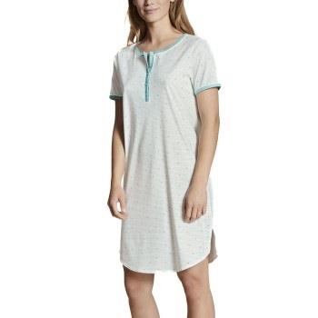 Calida Sweet Dreams Sleepshirt CL1 Hvit Mønster  bomull X-Small Dame