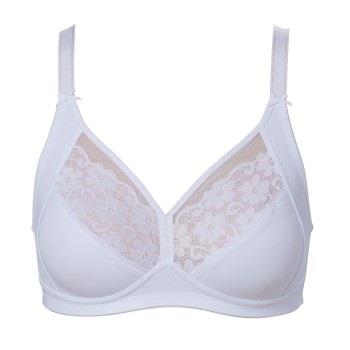 Trofe Iris Soft Bra BH Hvit D 75 Dame