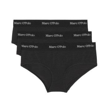 Marc O Polo Panty Truser 3P Svart bomull Medium Dame