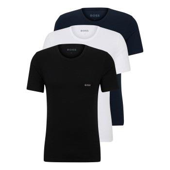 BOSS 3P Classic Crew Neck T Shirt Multi-colour-2 bomull Medium Herre