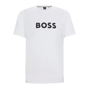 BOSS T Shirt RN Hvit bomull X-Large Herre