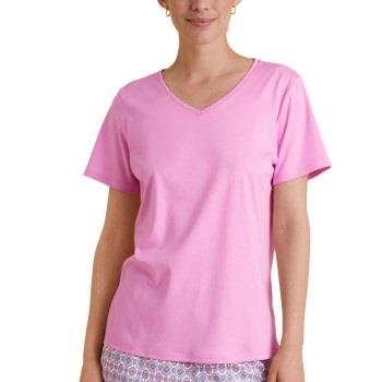 Calida Favourites Space Shirt Short Sleeve Rosa bomull Large Dame