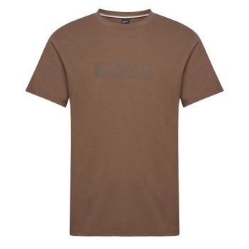 BOSS T Shirt RN Brun bomull Medium Herre