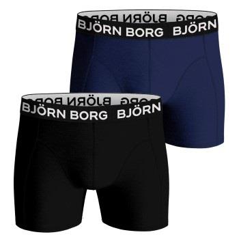 Bjorn Borg Bamboo Cotton Blend Boxer 2P Svart/Blå XX-Large Herre