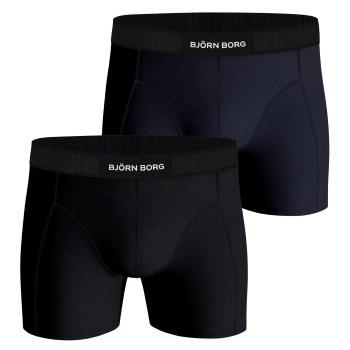 Bjorn Borg Premium Cotton Stretch Boxer 1298 2P Svart/Blå bomull Mediu...