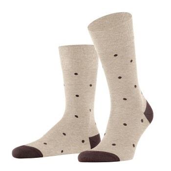 Falke Strømper Dot Socks Beige bomull Str 39/42 Herre