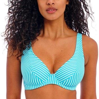 Freya Jewel Cove UW High Apex Bikini Top Turkis Mønster F 80 Dame