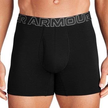 Under Armour 3P Perfect Cotton 6in Boxer Svart Large Herre