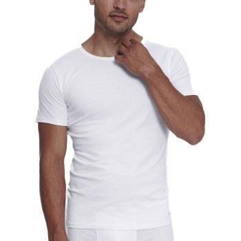 Sloggi 2P Men ABC O Neck T Shirt Hvit bomull Medium Herre