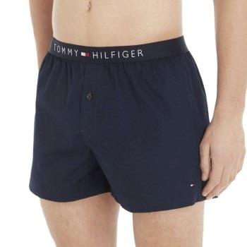 Tommy Hilfiger Cotton Woven Boxer Icon Marine Small Herre
