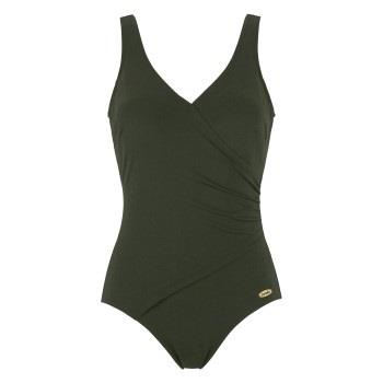 Damella Julia Chlorine Resistant Swimsuit Mørkgrørnn  polyamid 44 Dame