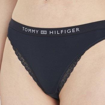 Tommy Hilfiger Truser Tonal Logo Lace Briefs Marine Medium Dame