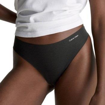 Calvin Klein Truser Invisibles Cotton Thong Svart 3XL Dame