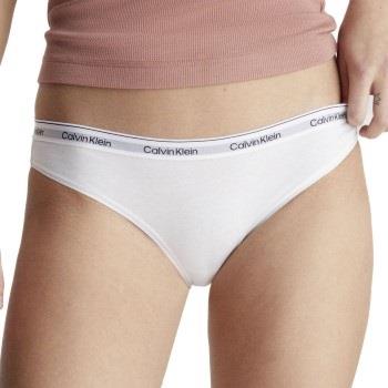 Calvin Klein Truser 3P Low Rise Bikini Briefs Hvit bomull Small Dame